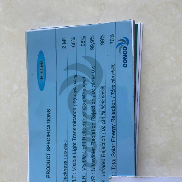 Phim cách nhiệt mã IR 6599