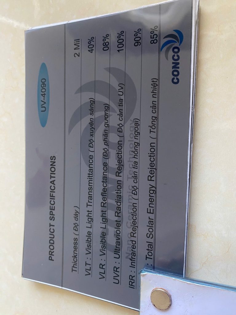 Phim cách nhiệt UV-4090